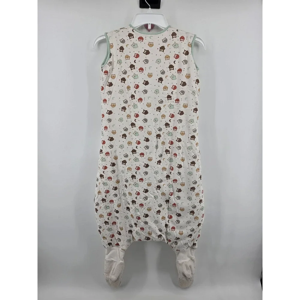 Set of 2 SlumberSafe Cotton Sleeping Bag with Feet Owl Bear Print 3-4 Years